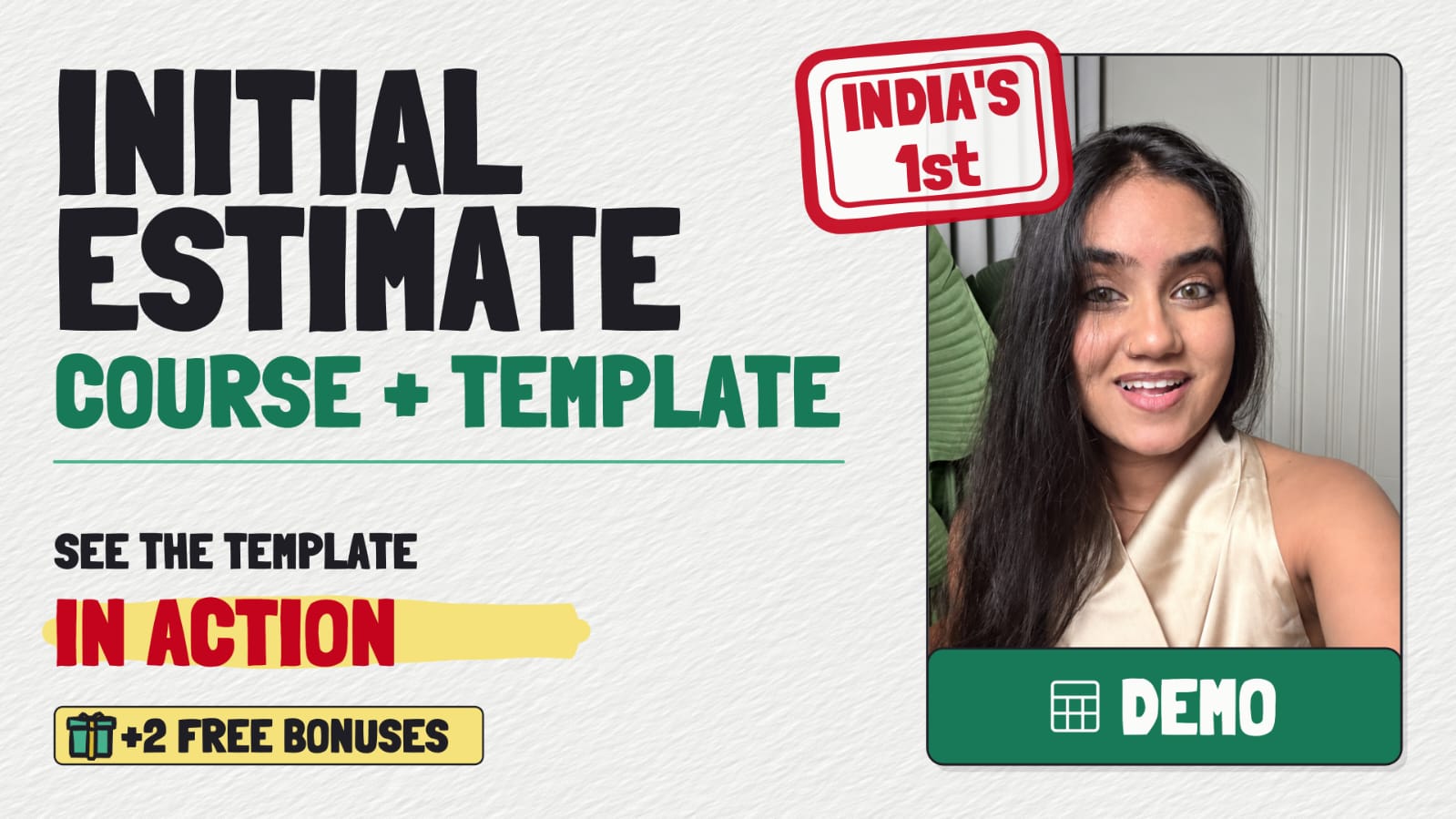 Siya Agrawal teaching Initial Estimate